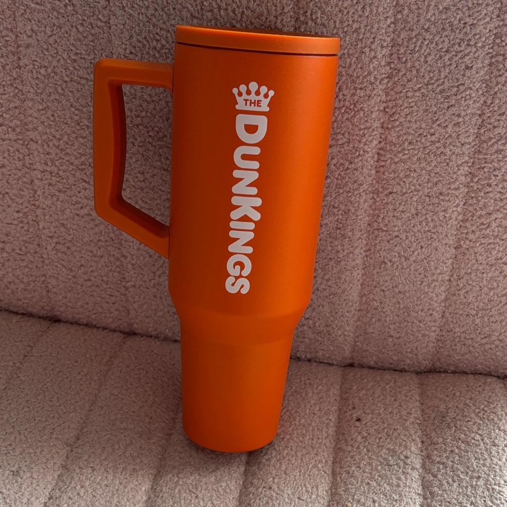 Dunkings Vibrant Orange Travel Mug